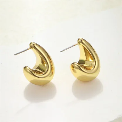 Chunky Dome Drop Earrings For Mom - Image 5