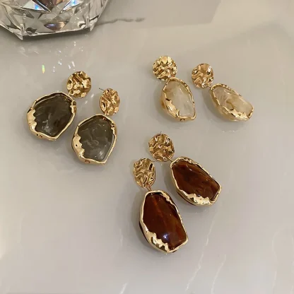 Stone-like Earrings For Mom